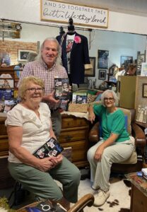 Pen and Keyboard members selling books at the annual Market Days Celebration in Luther, OK
